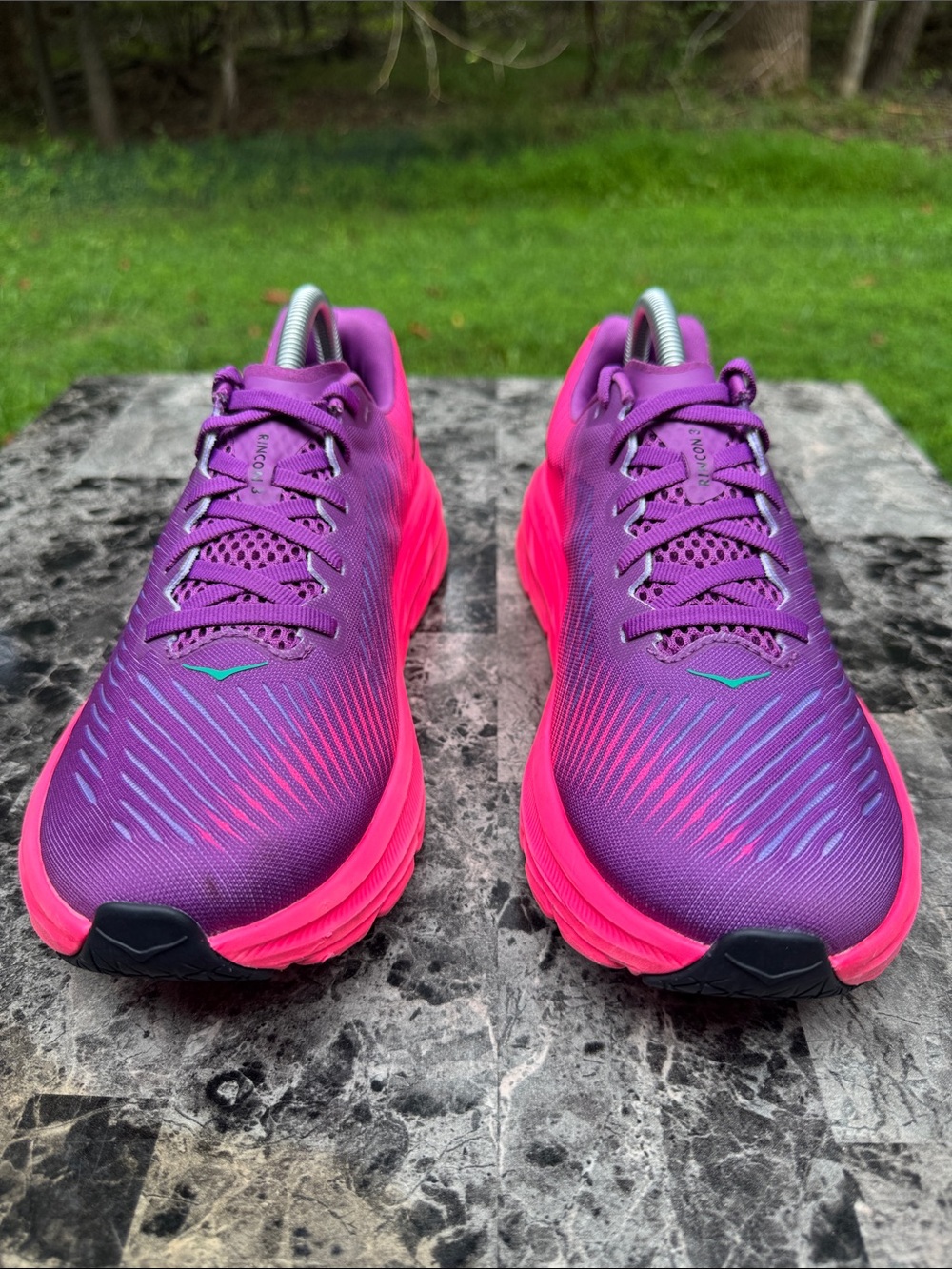 HOKA One One Rincon 3 Running Shoes Beautyberry Knockout Pink Women 9B Sneakers - Picture 12 of 15